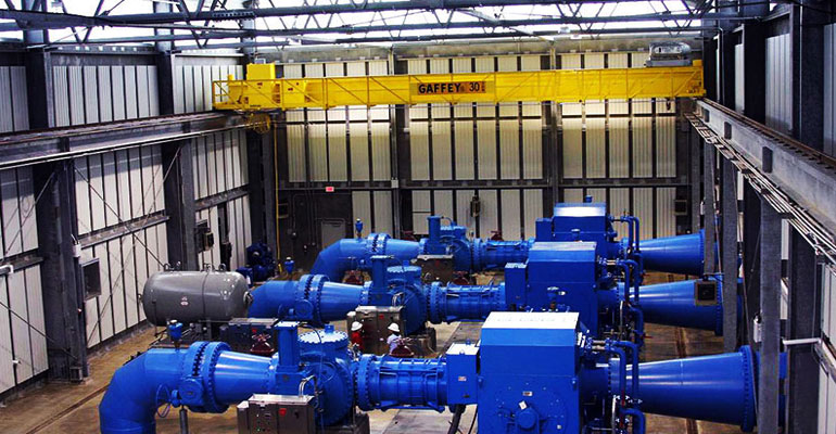 A project to provide some cities and villages with drinking water from the Man Made River Project